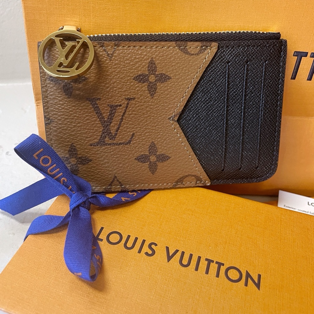NWT Louis Vuitton Wallet Card Holder Romy Reverse Monogram FULL SET - Picture 10 of 17